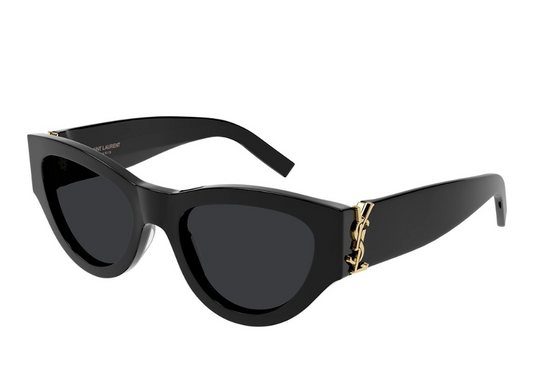 Saint Laurent SL M94-001 Black/Gray Cat-Eye Women Sunglasses