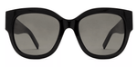 Saint Laurent SL M95/F 001 Black Gold Dark Grey Lenses Sunglasses - ModaBlvck