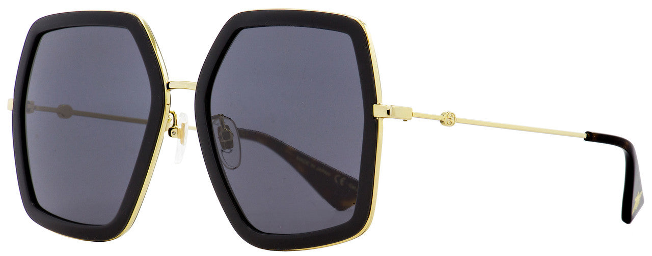 Gucci GG0106S 56mm Square Black Sunglasses