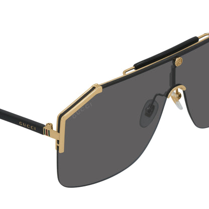 Gucci GG0291S 001 Gold and Black Men's Sunglasses
