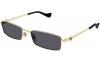 Gucci GG1600S 001 56 Sunglasses Gold Gray