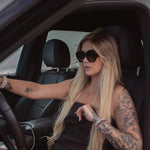 Prada PR 16WS Black Geometric Sunglasses - ModaBlvck