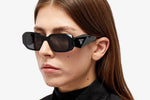 Prada PR 17WS 1AB5S0 Black Sunglasses - ModaBlvck