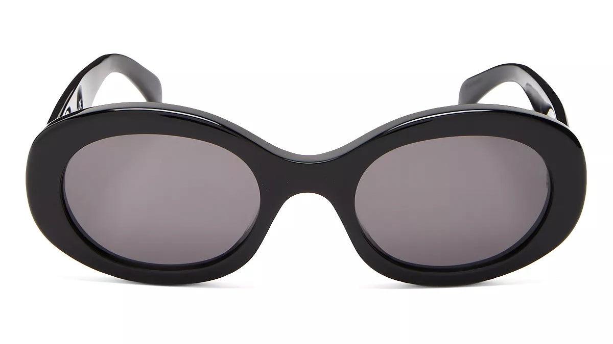 Celine Cl40194U Oval Cat Eye Black Sunglasses - ModaBlvck