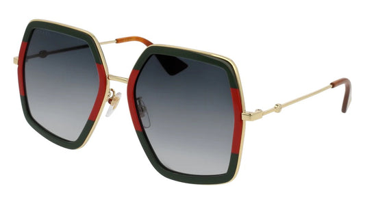 Gucci GG0106S 56mm Polygon Signature Sunglasses