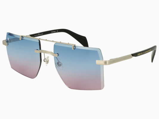 John Richmond RIS.045.08 Gradient Square Rimless Sunglasses