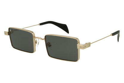 John Richmond RIS.077.12 Gold Metal Rectangular Designer Sunglasses