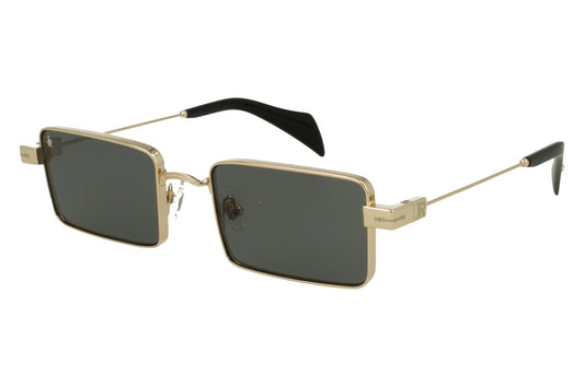 John Richmond RIS.077.12 Gold Metal Rectangular Designer Sunglasses