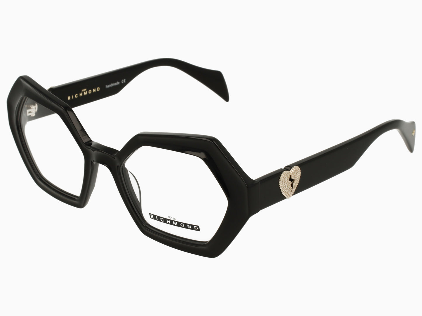 John Richmond RIV.200.00 Black Geometric Optical Glasses