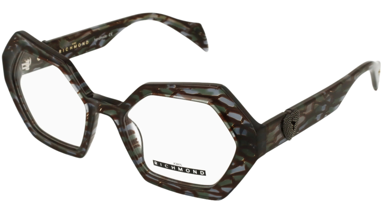 John Richmond RIV.200.03 Multicolor Geometric Optical Glasses