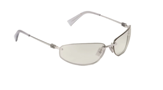 Miu Miu MU A50S Oval Rimless Sunglasses Clear