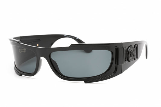 Versace 0VE4446 GB1/87 BLACK/DARK GREY Unisex Rectangular Sunglasses