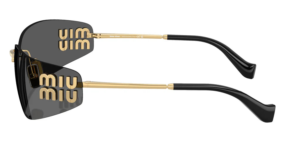 MIU MIU MU A51S 5AK5S0 Gold Grey Women's Sunglasses