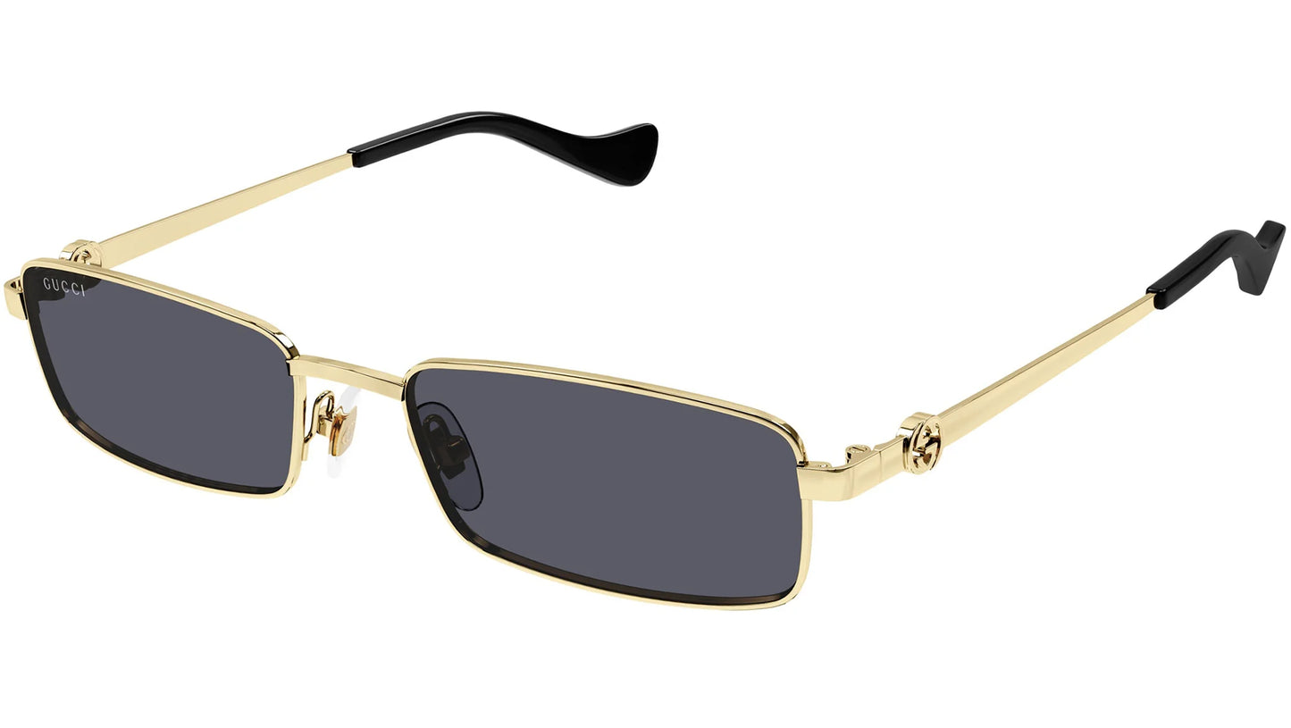 Gucci GG1600S 001 56 Sunglasses Gold Gray