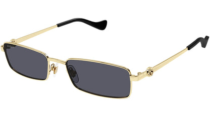 Gucci GG1600S 001 56 Sunglasses Gold Gray