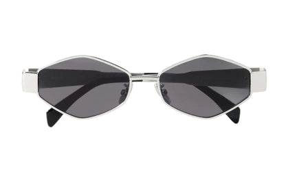 Celine CL40254U 16A Metal Triomphe Silver Gray