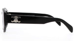 Celine CL40238 01 Oval Black Sunglasses - ModaBlvck