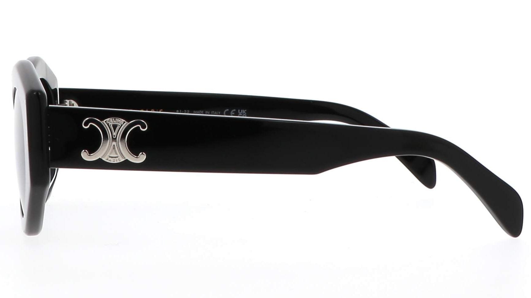 Celine CL40238 01 Oval Black Sunglasses - ModaBlvck