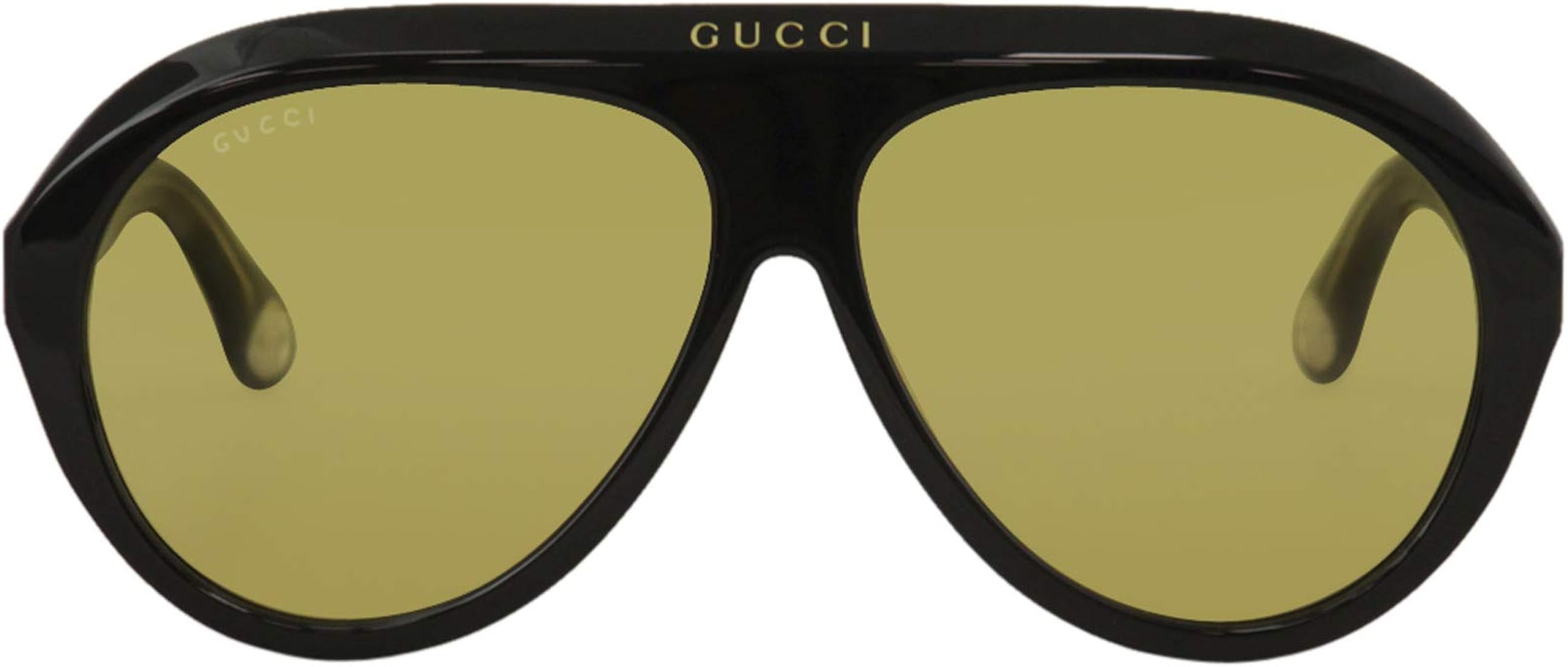 Gucci GG0479S 002 Black Yellow Aviator Sunglasses – ModaBlvck