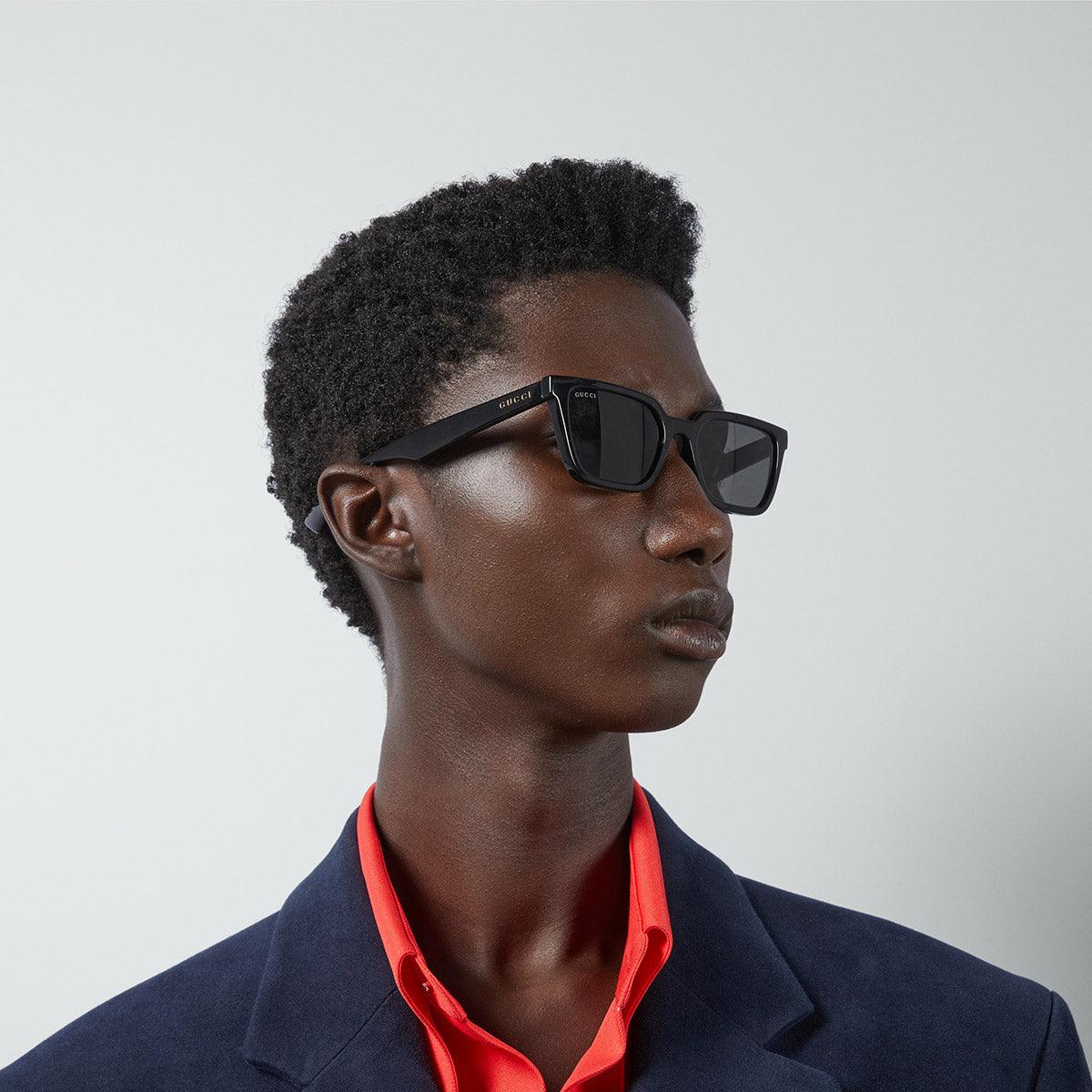 Buy Gucci GG1539S 001 55 Black / Gray at best price – ModaBlvck