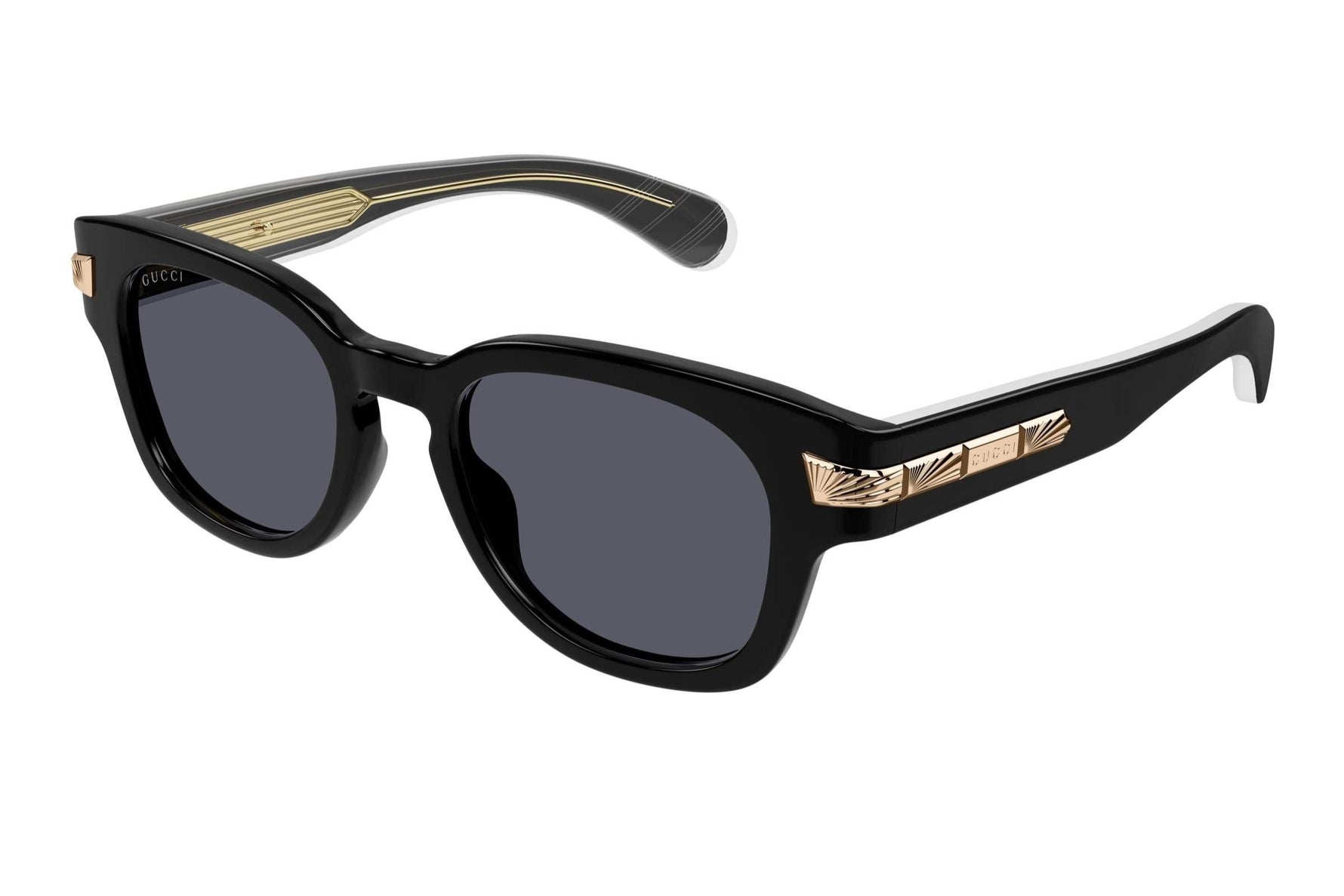 Gucci GG1518S 001 51 Grey Square Men's Sunglasses - ModaBlvck