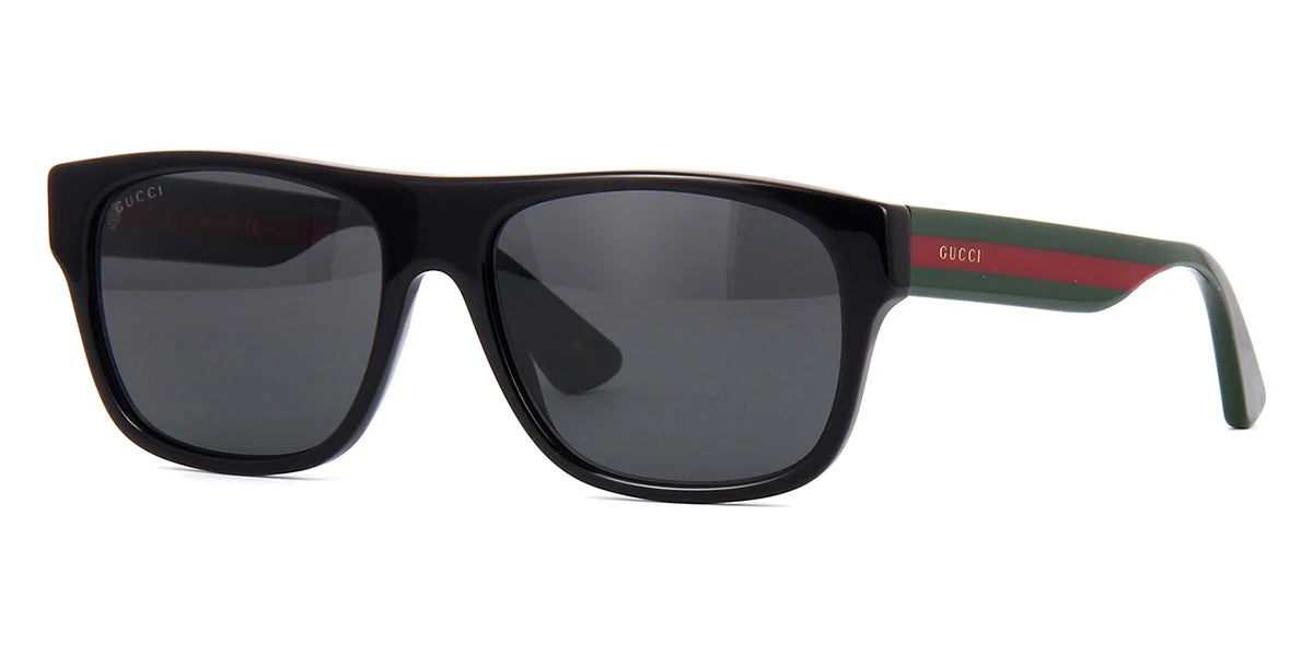 Gucci GG0341S 001 Black Grey Square Sunglasses As seen on Jarred Leto