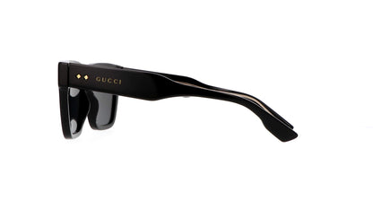 Gucci GG1084S 001 Square Quilted Thick Rim Sunglasses