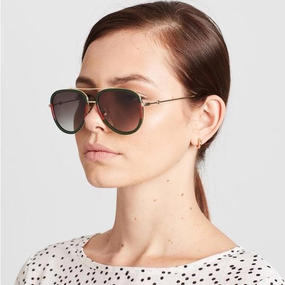 Buy Gucci GG0062S Women's Aviator Sunglasses at best price – ModaBlvck