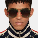 Gucci GG0062S Women's Aviator Sunglasses - ModaBlvck