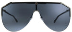 Gucci GG0584S 001 Ruthenium Shiny Black Grey Sunglasses - ModaBlvck