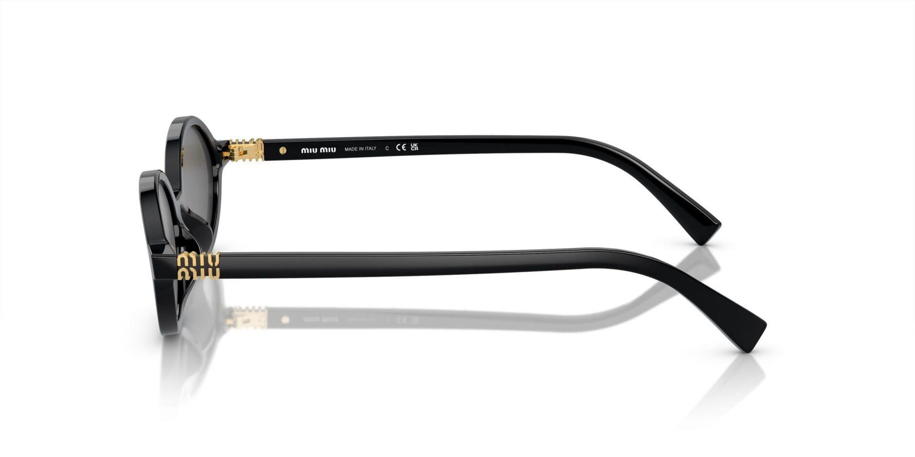 Miu Miu MU04ZS 1AB5S0 Women’s Sunglasses Black - ModaBlvck
