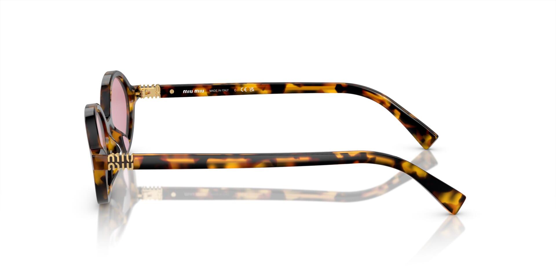 Buy Miu Miu MU04ZS VAU50D Tortoiseshell Women Sunglasses at