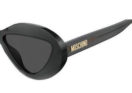 Moschino 長方形フレムサンクラス MOS047S 7RMIR Moschino MOS047/S Black, White Prescription Sunglasses - 50