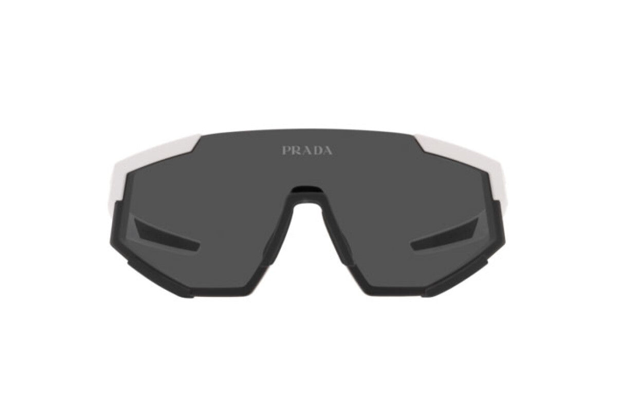 Prada PS04WS White Linea Rossa Shield Visor Sunglasses