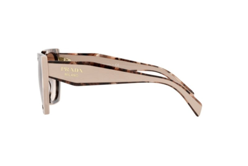 Prada PR 15WS 01R0A6 Square Tortoise Oversized Sunglasses