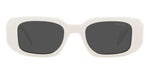Prada PR 17WS 1425S0 White Grey Sunglasses - ModaBlvck