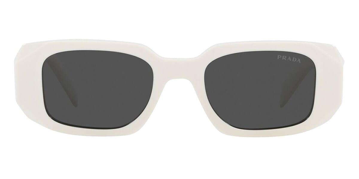 Prada PR 17WS 1425S0 White Grey Sunglasses - ModaBlvck