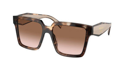 Prada PR 24ZS 07R0A6 Tortoise Oversized Sunglasses