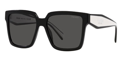 Prada PR 24ZS 1AB550 Black Oversized Sunglasses