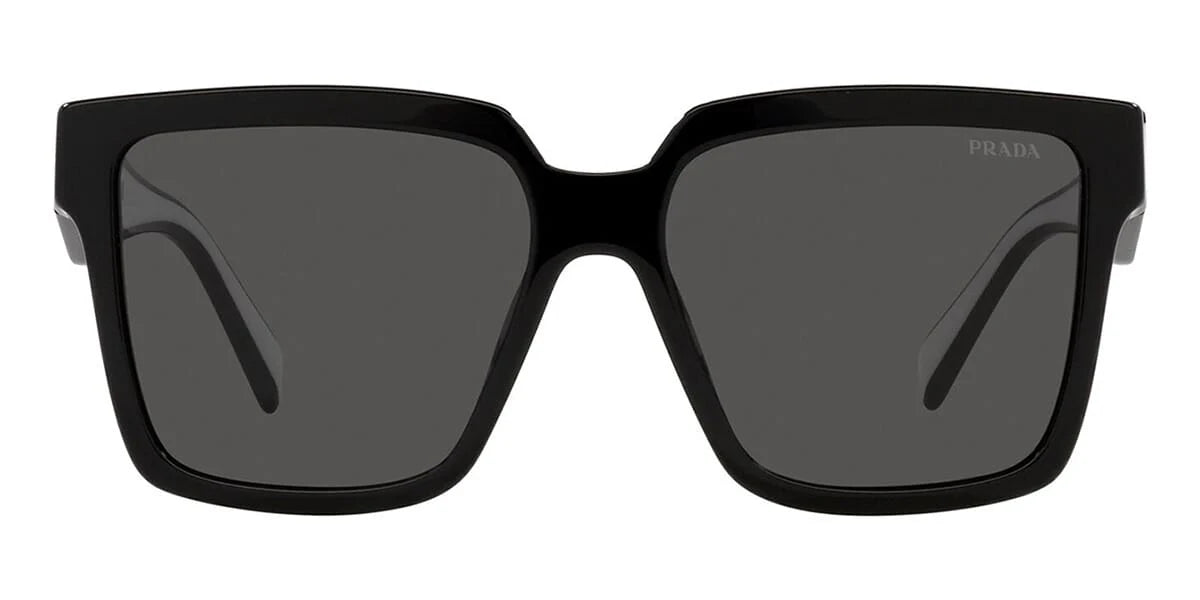 Prada PR 24ZS 1AB550 Black Oversized Sunglasses