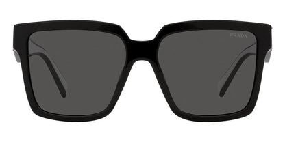 Prada PR 24ZS 1AB550 Black Oversized Sunglasses