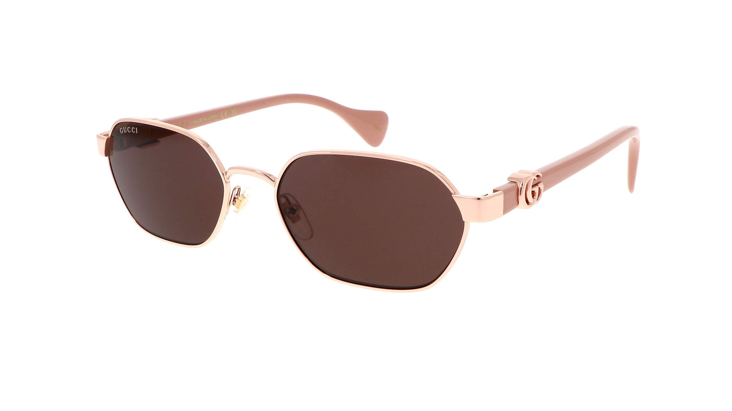 Gucci GG1593S 003 Gold-Pink/Violet Woman's Sunglasses