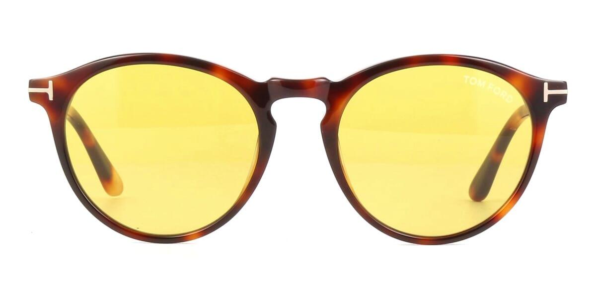 Buy Tom Ford FT0904 Yellow AURELE Round Sunglasses at best